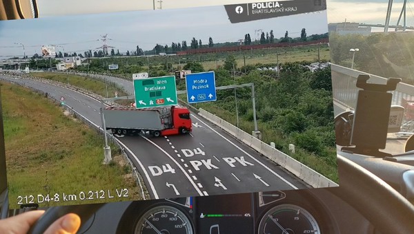 Kierowca ciężarówki zawracał na autostradzie i jechał pod prąd. Miał w tym interes