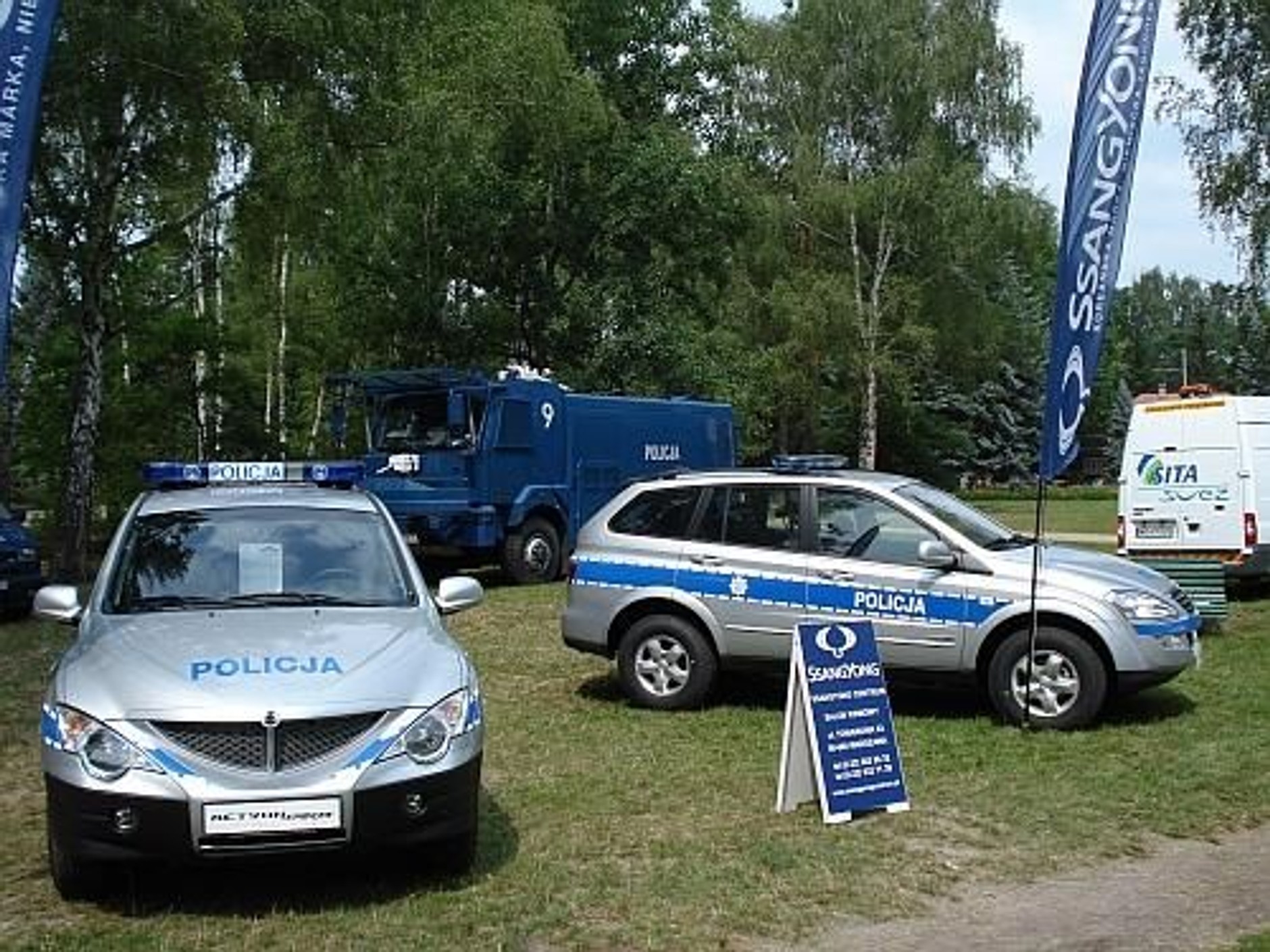 Ssangyong - Radiowozy warszawskiej policji