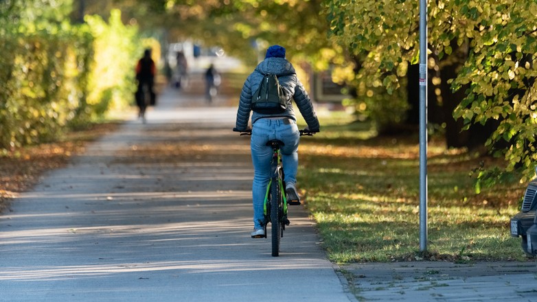 Czy można jechać rowerem po drodze dla pieszych? Tak mówią przepisy (zdjęcie ilustracyjne)