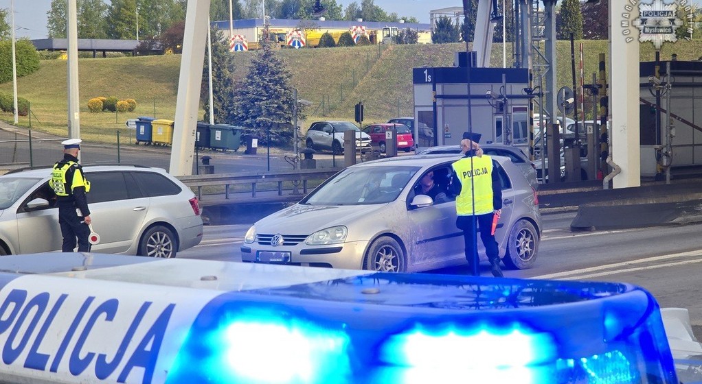 Kontrola trzeźwości na autostradzie A4