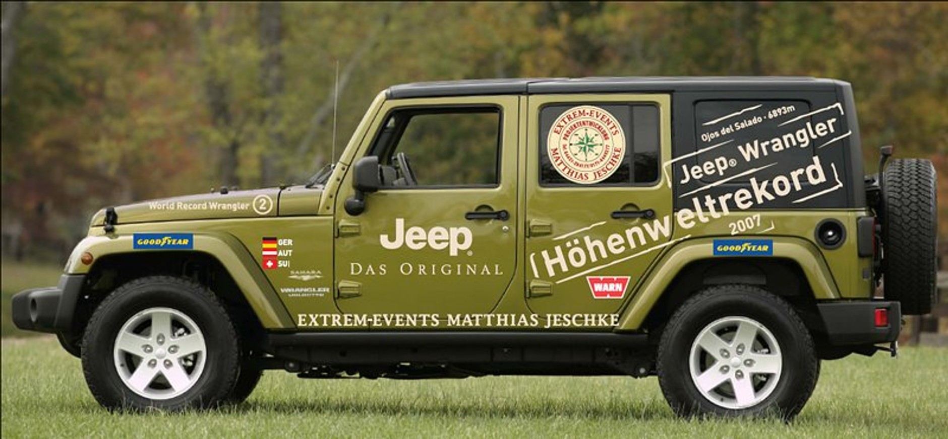 Jeepem Wrangler Unlimited Rubicon na wysokość 6646 m n. p. m.