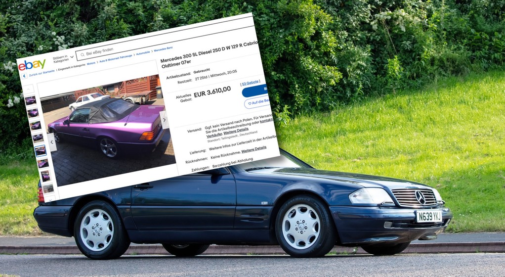 Mercedes SL Aukcja