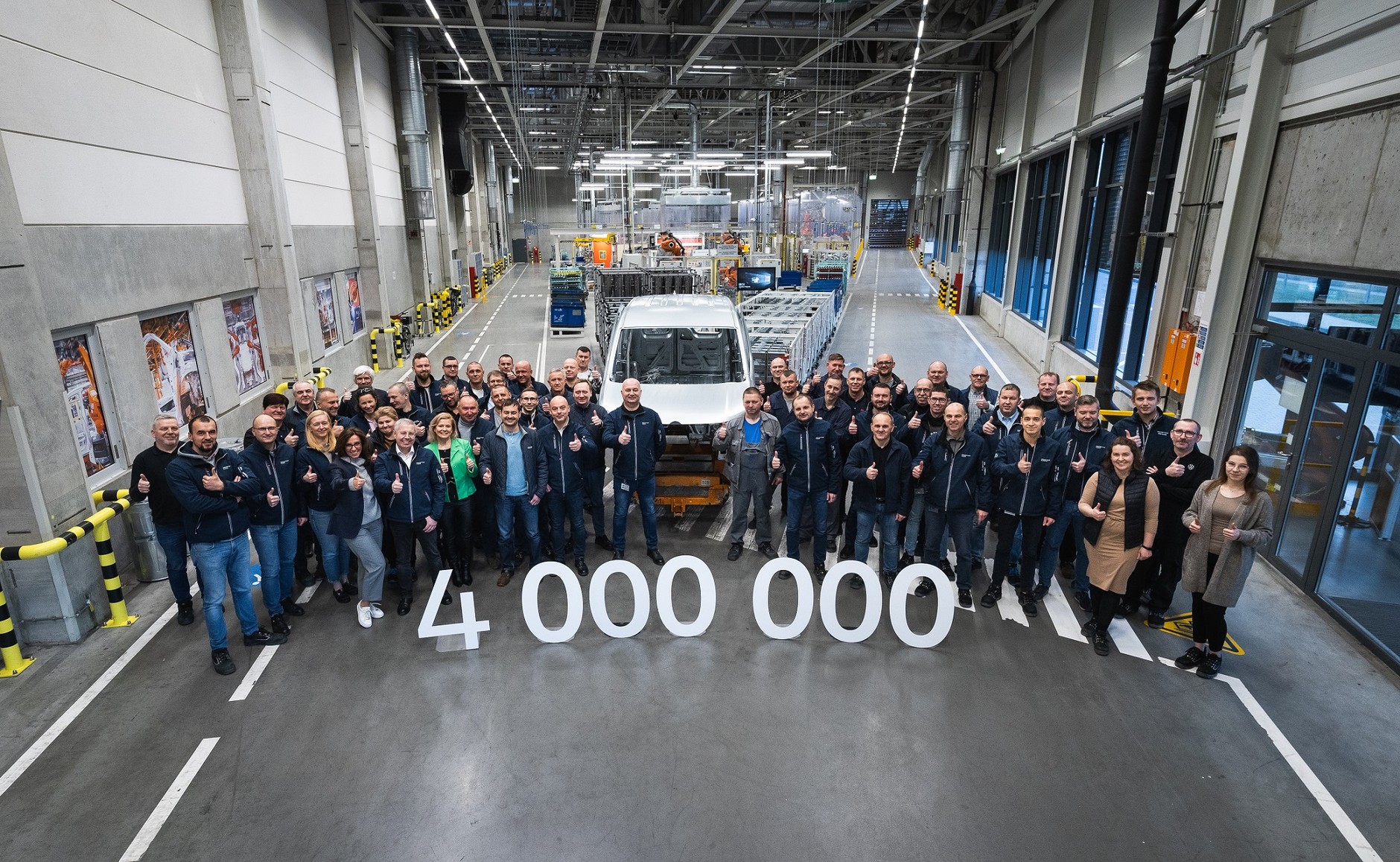 W lutym 2023 r. Volkswagen Poznań wyprodukował 4-milionowe auto
