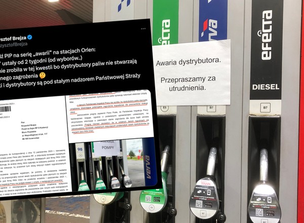 PIP tłumaczy awarie dystrybutorów na stacjach Orlenu. Argumenty są zadziwiające