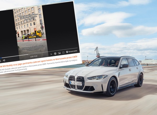 Znany youtuber Budda zatrzymany przez CBŚP. Odholowali mu BMW M3