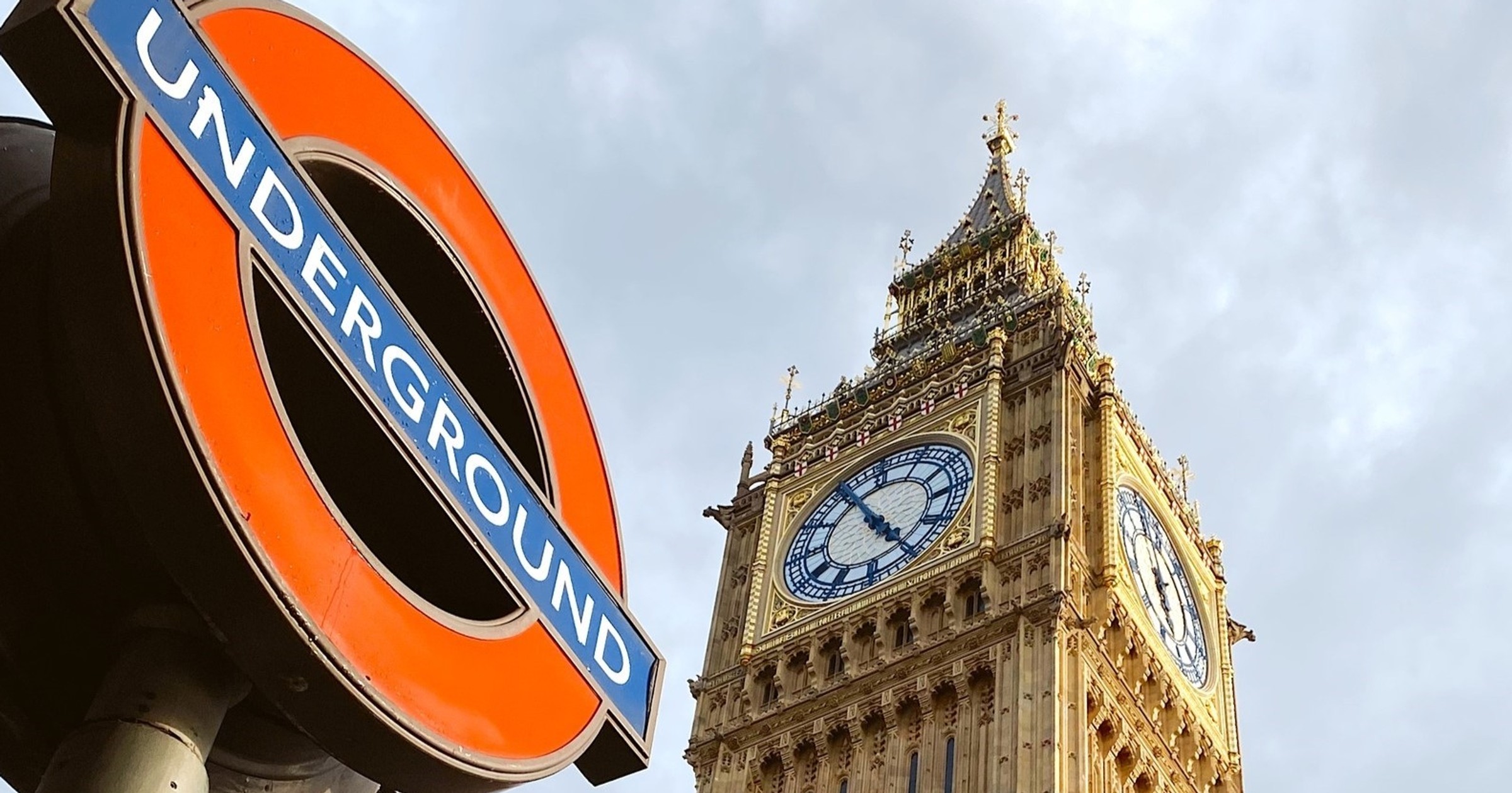 Londyn: Big Ben i symbol metra