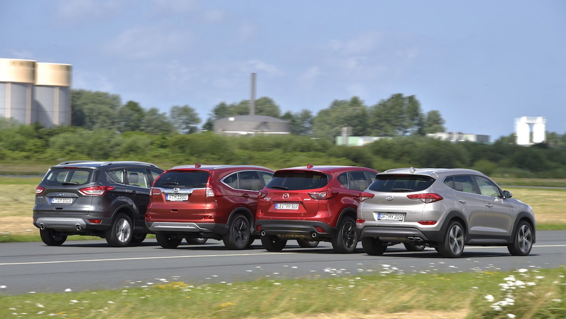 Ford Kuga, Honda CR-V, Hyundai Tucson, Mazda CX-5