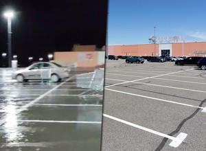 Wichury w Polsce. "Szalejące" wózki na parkingu pod marketem [Nagranie]