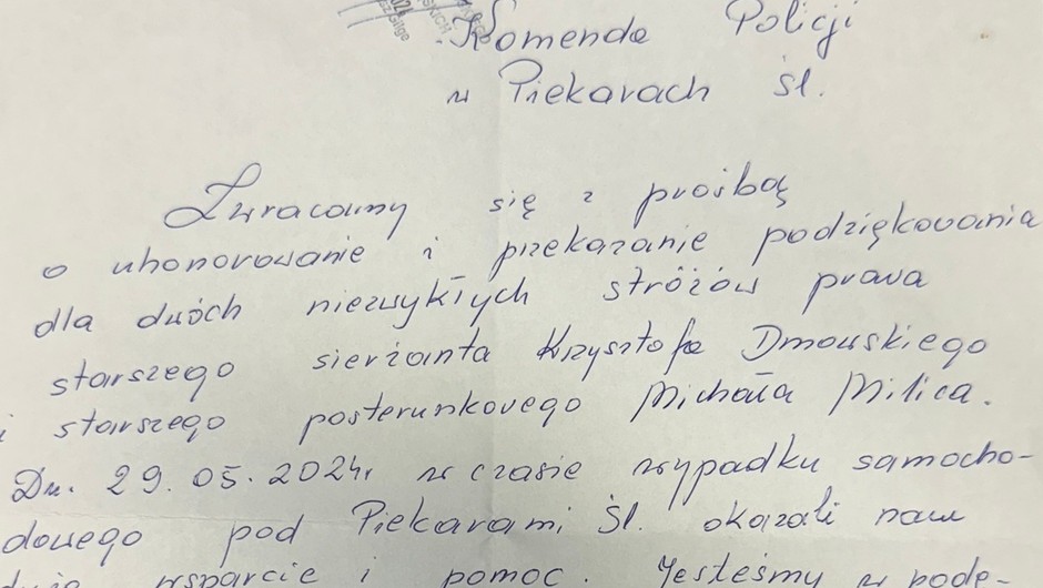 Dostali mandat, ale i tak podziękowali policjantom
