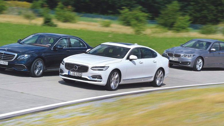 Volvo S90 kontra Mercedes klasy E i BMW serii 5 - czy szwedzkie cylindry mogą być lepsze od niemieckich?