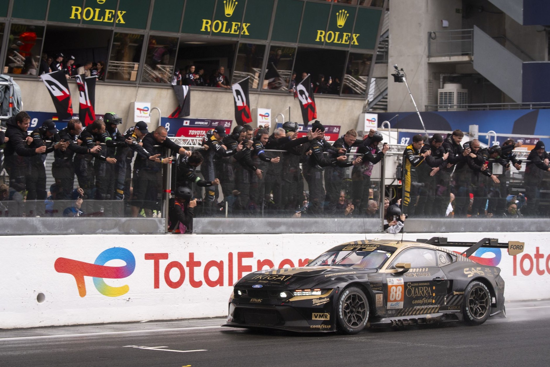 Ford Mustang GT3 podczas wyścigu 24h Le Mans 2024