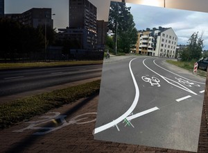 Nowa droga osiedlowa nagle stała się ścieżką rowerową. Kierowcy zdezorientowani
