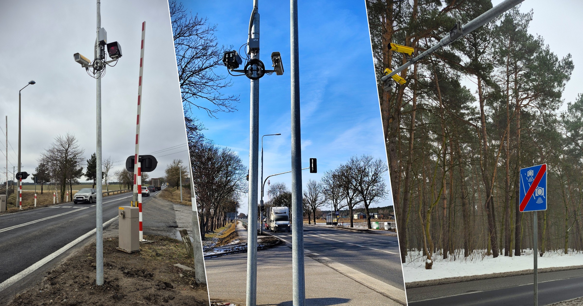 Nowy odcinkowy pomiar prędkości i kamery monitorujące przejazd na czerwonym świetle