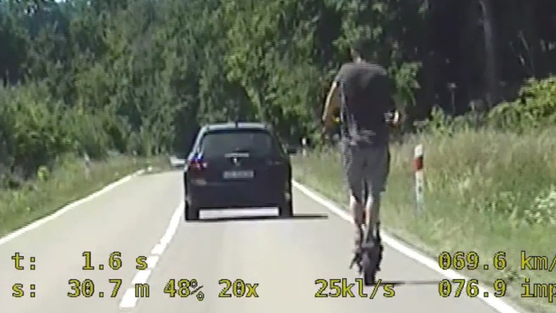 Jechał 70 m na godz. na hulajnodze elektrycznej