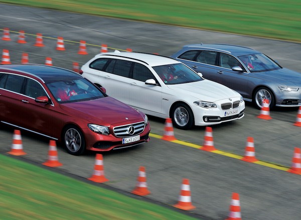 Mercedes klasy E kombi kontra BMW serii 5 Touring i Audi A6 Avant: Transportery prestiżu i stylu życia