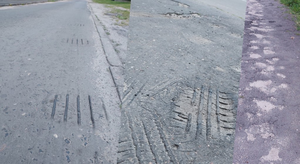 Na rozgrzanym, plastycznym asfalcie samochód może zachowywać się, jak na tafli lodu