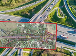 Nowe rondo biszkoptowe i estakada na węźle Kraków Południe. "Wyższy poziom"