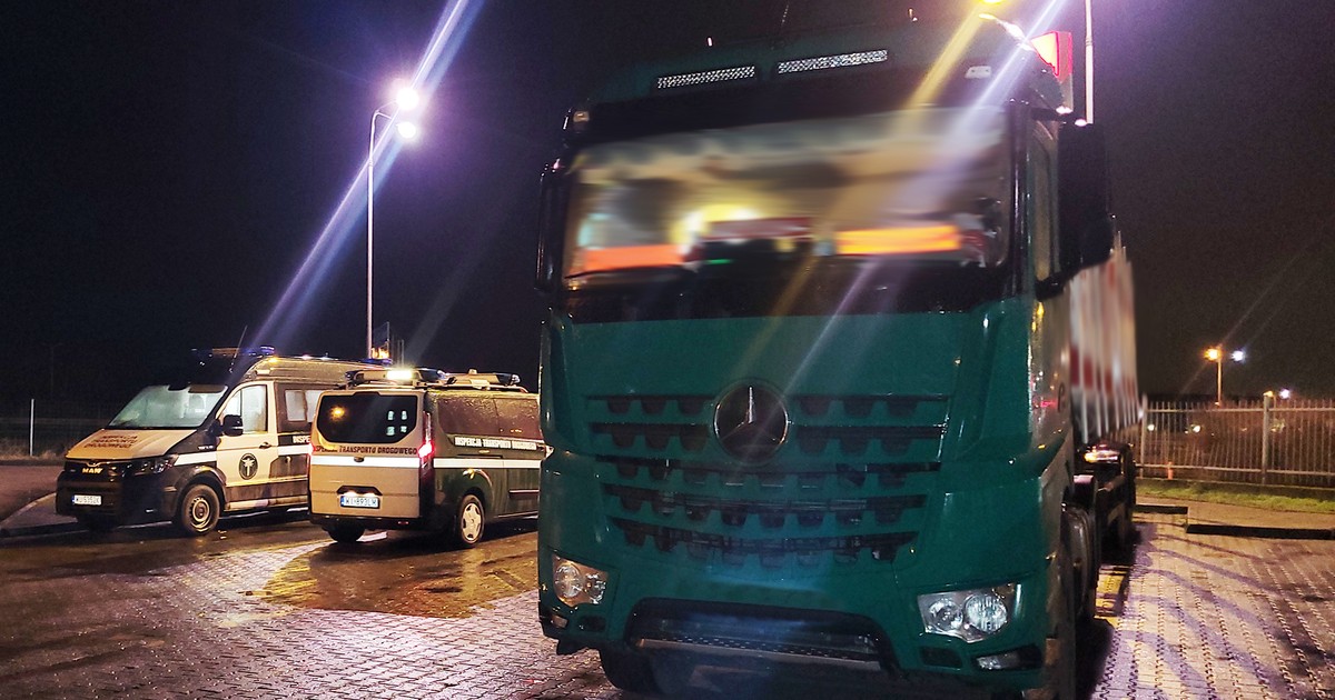 Kontrola inspektorów zachodniopomorskiej Inspekcji Transportu Drogowego