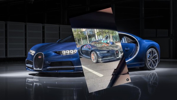 "Gang" na skuterach napadł na kierowcę Bugatti Chirona. Z młotkiem! [WIDEO]