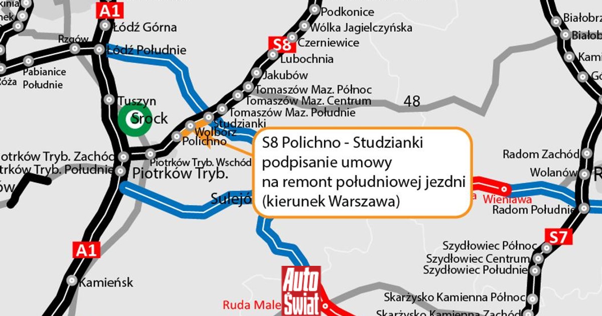 Rozbiorą kawał trasy S8. To pierwsza taka sytuacja w Polsce