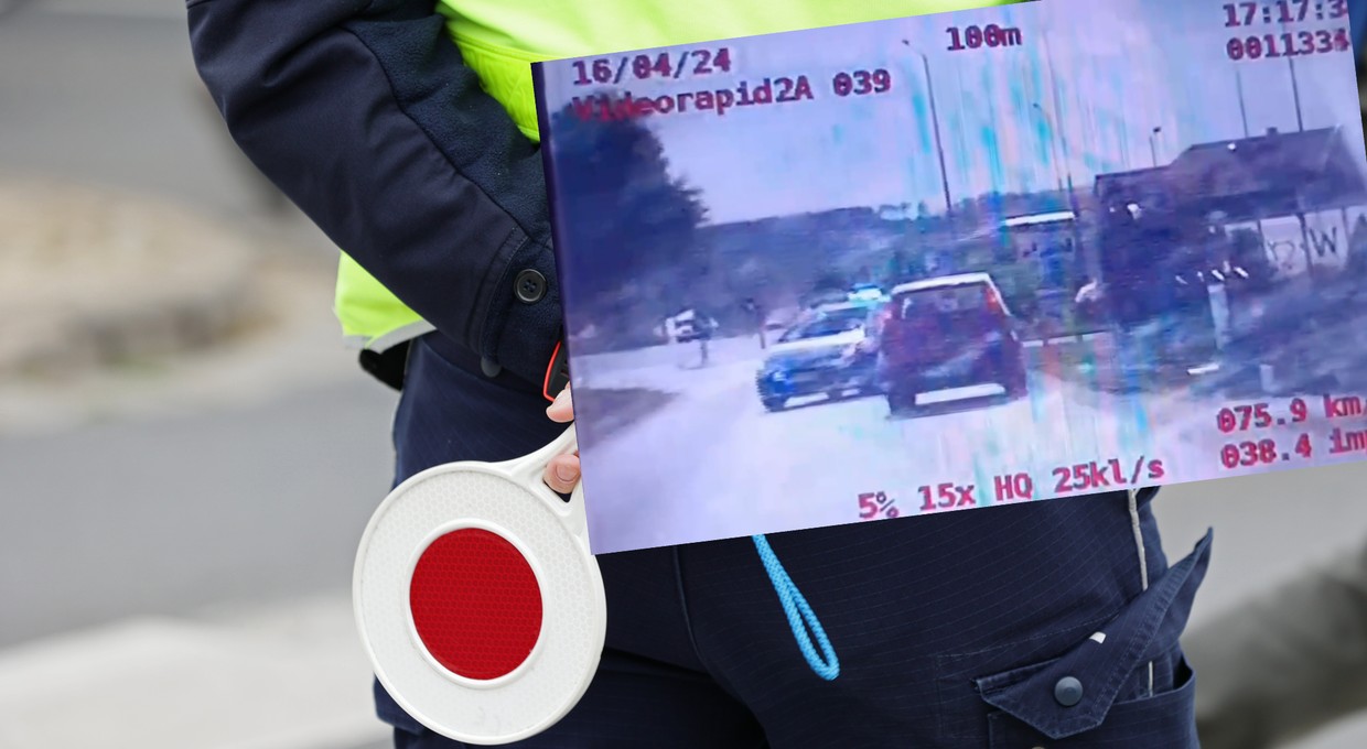 Miał 3 promile, Fiatem Punto uciekał przed policją. Prawie się wymknął... [WIDEO]