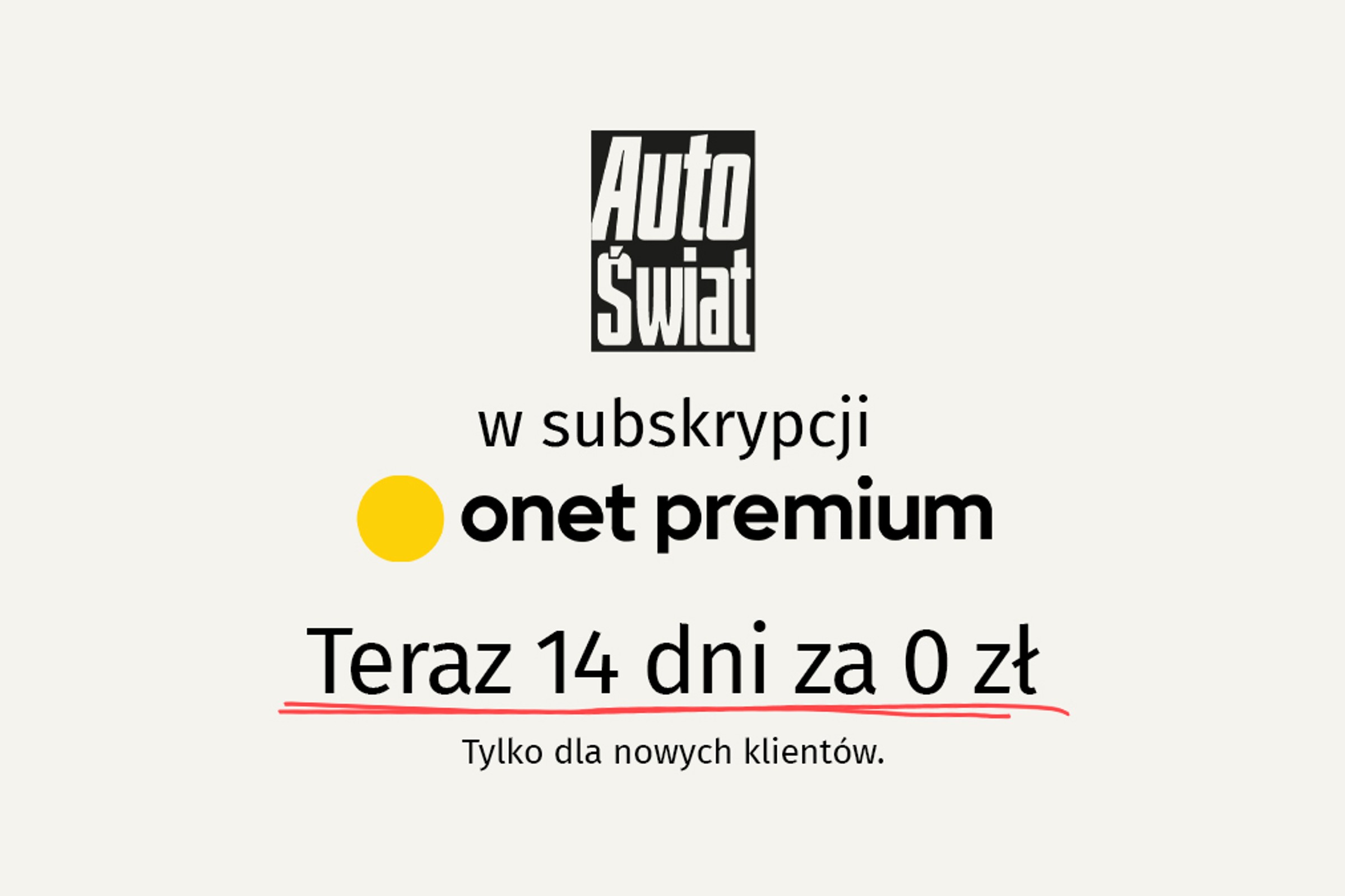 Auto Świat Premium teraz przez 14 dni za darmo [AUTOPROMOCJA]