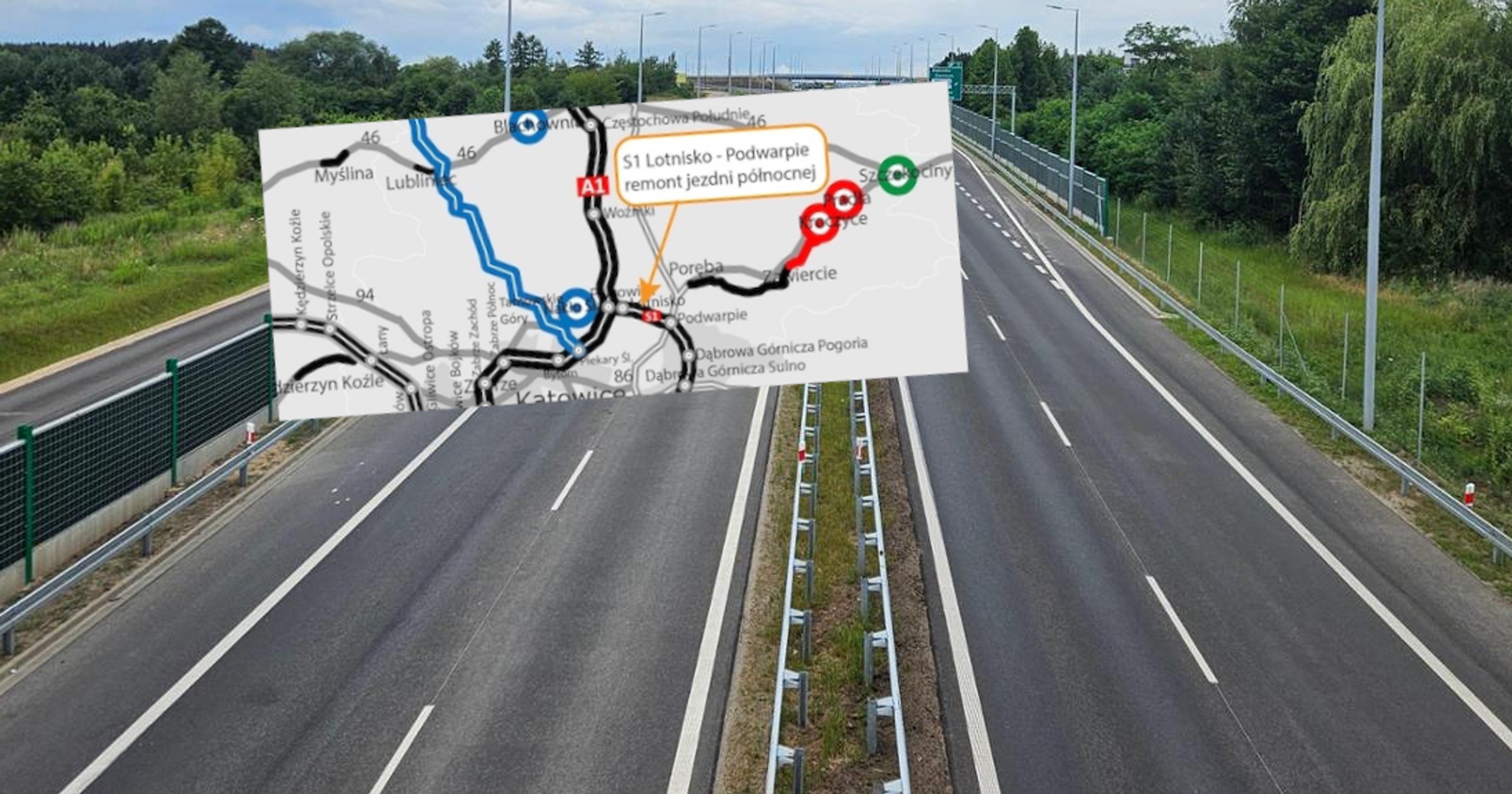 Wyremontowany odcinek drogi S1 Podwarpie - Lotnisko