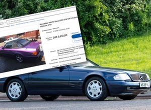 To może być najtańszy, jeżdżący Mercedes SL na rynku. Warto się skusić?