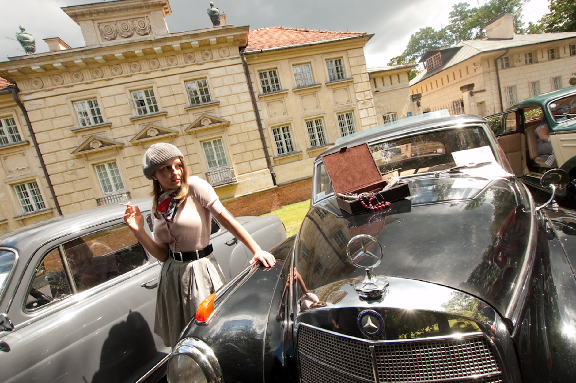 Klasyczne Mercedesy w Wilanowie