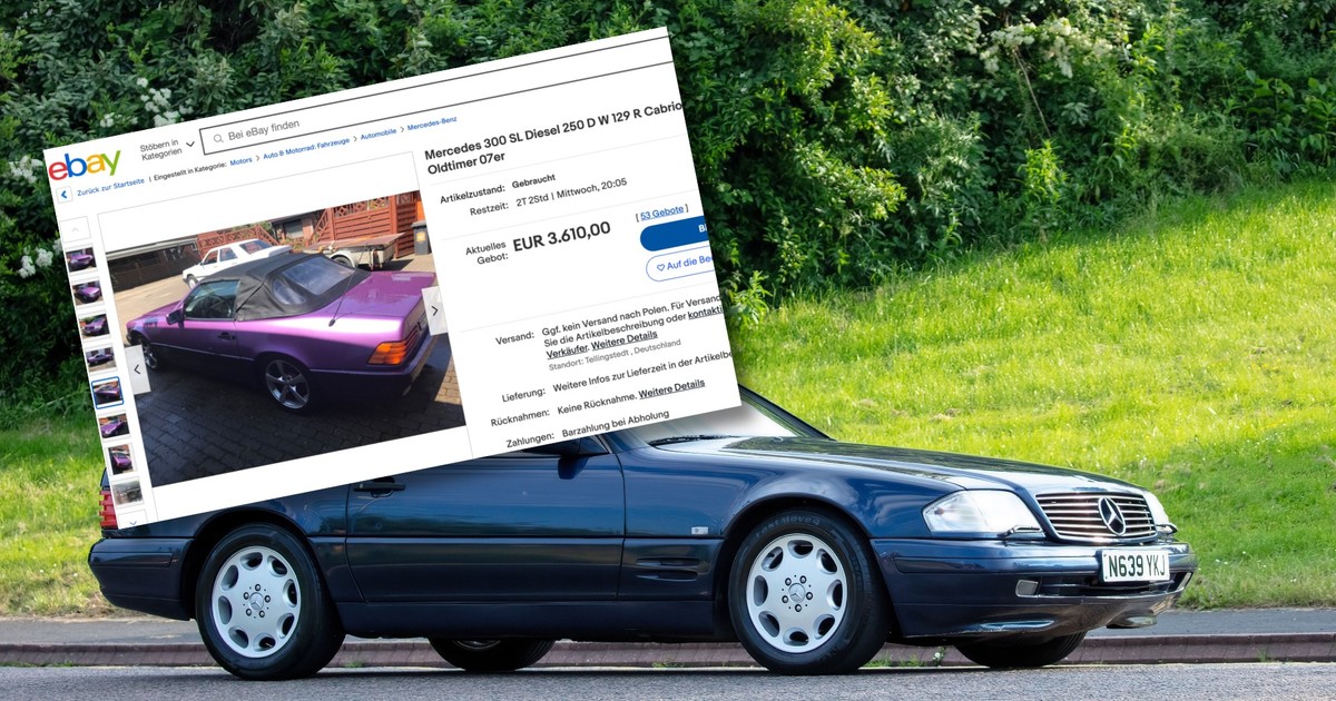 Mercedes SL Aukcja