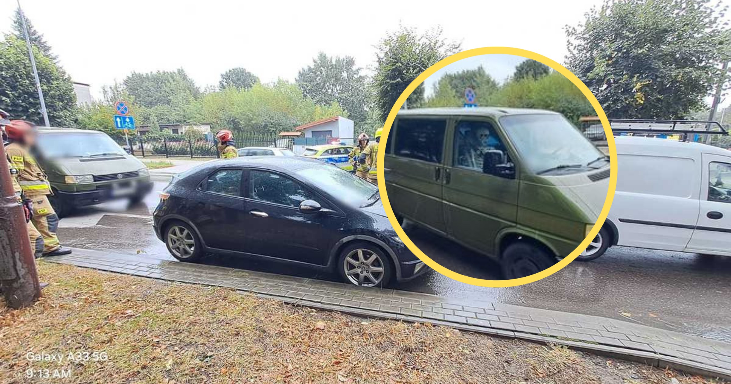 Pijana kobieta wiozła szkielet. Spowodowała wypadek (fot. krasnik.policja.gov.pl)
