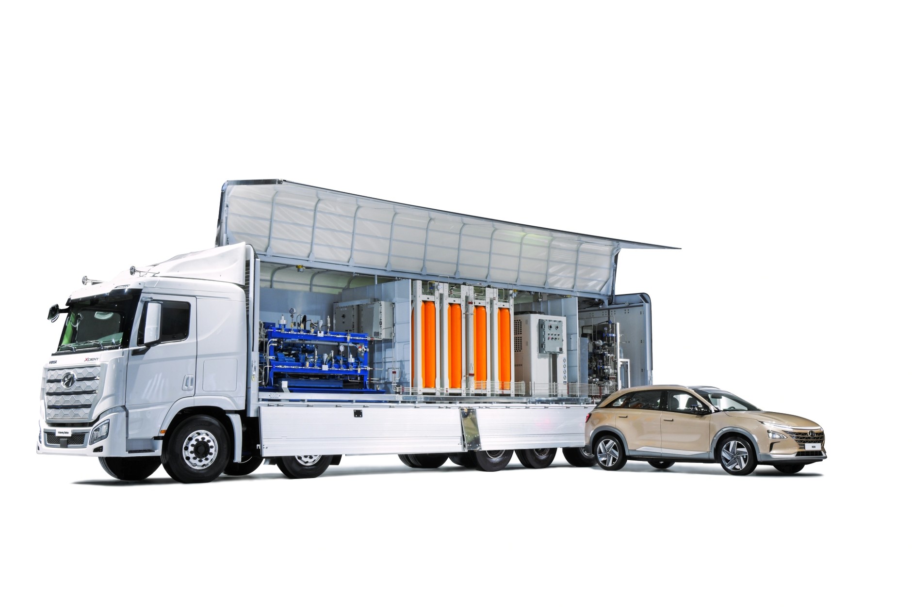Wodorowa strategia Hyundai - mobilna stacja tankowania