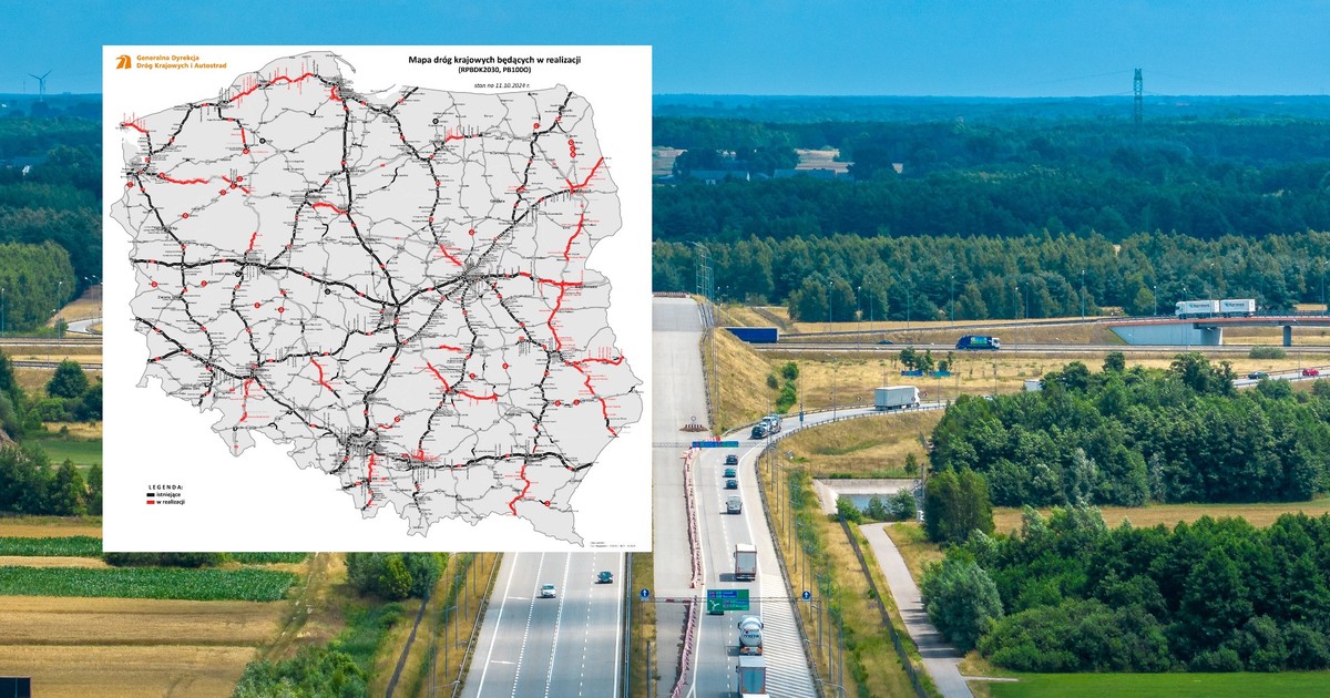  GDDKiA: Realizujemy blisko 1620 km nowych dróg. Jest nowa lista i mapy