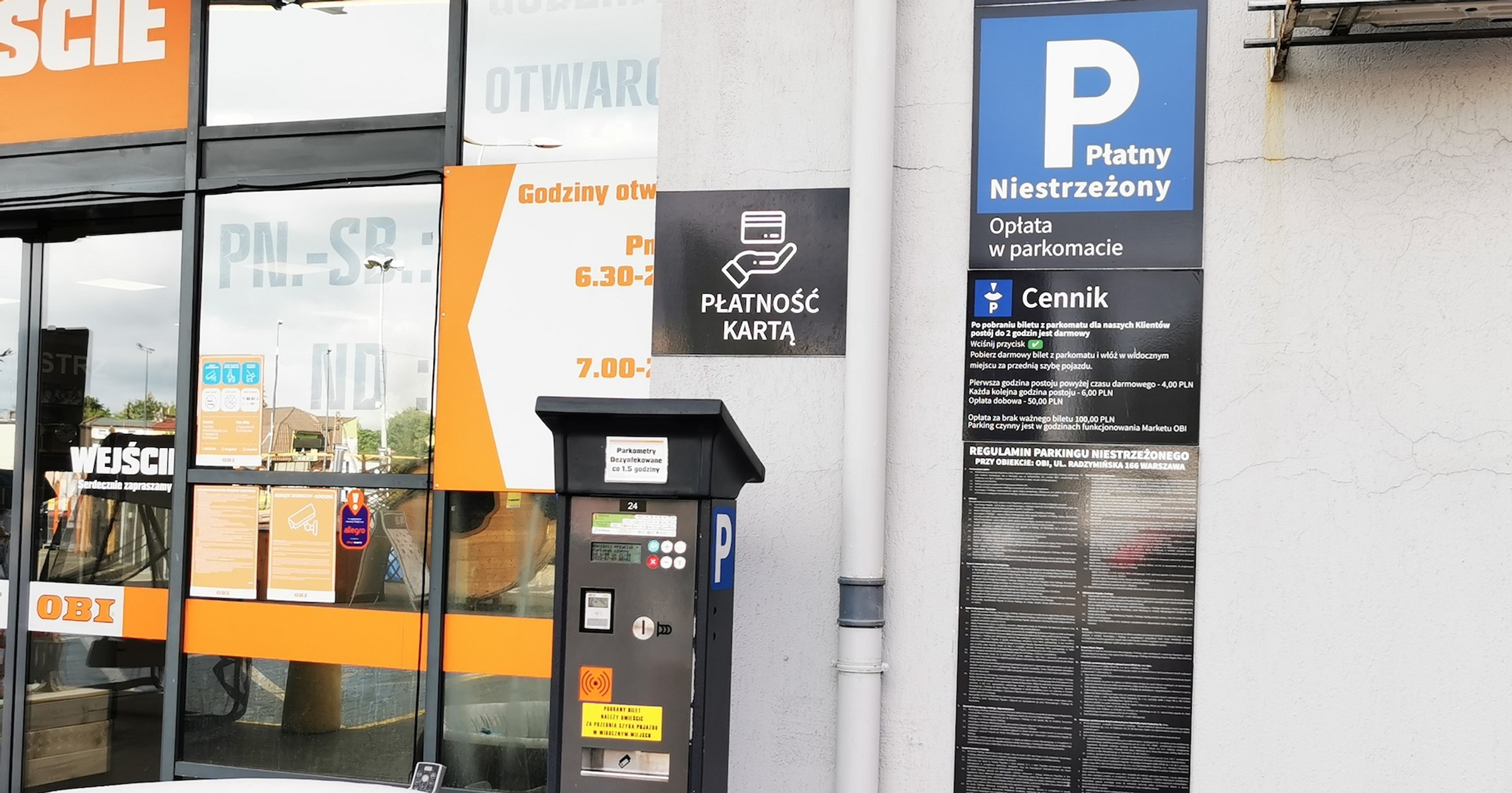 Regulamin parkingu pod sklepem