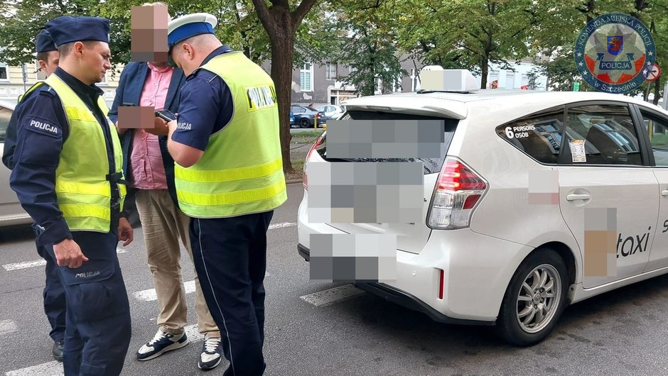 Kontrola taksówek firm typu Bolt i Uber