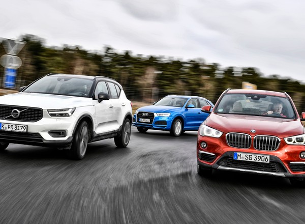 Drzwi do klasy premium otwarte? Porównanie: Volvo XC40 vs. Audi Q3, BMW X1