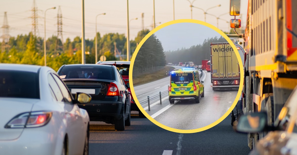  Polak pokazał kadr z drogi w Szwecji. Pierwszy raz spotykam się z sytuacją