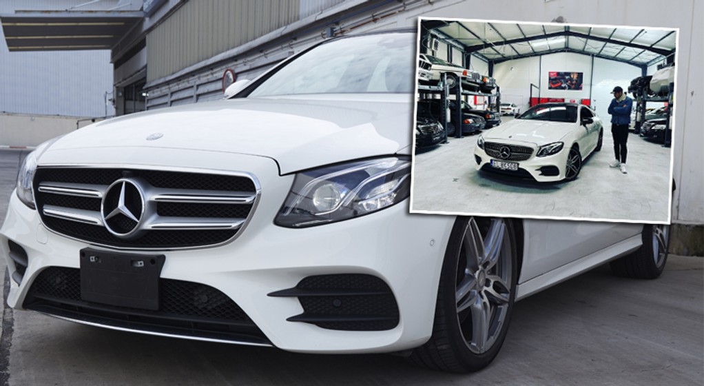 Mercedes klasy E wystawiony na sprzedaż przez Rafała Paczesia (Instagram/rafal_paczes)