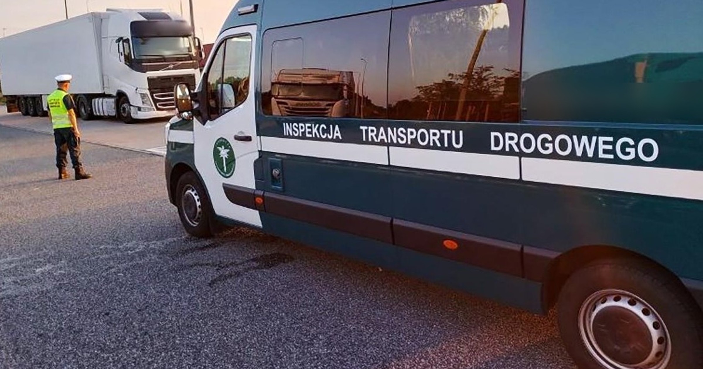 Kontrola ITD (autostrada A1 w pobliżu Torunia; sierpień 2024 r.)