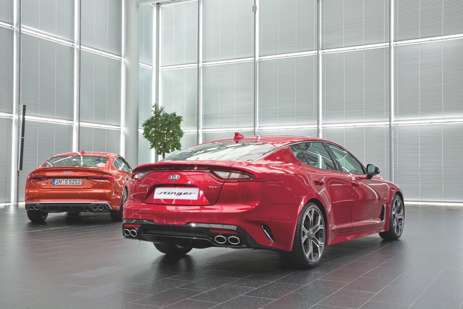 Kia Stinger i Audi S5