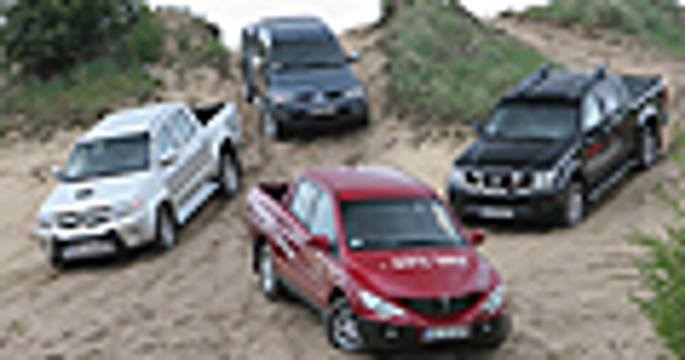 SsangYong Actyon Sports, Toyota Hilux, Mitsubishi L200, Nissan Navara - Który los okaże się szczęśliwy?