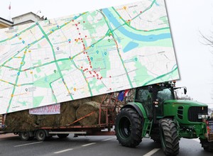 Utrudnienia w związku z protestem wciąż w wielu miejscach w Warszawie [MAPY]