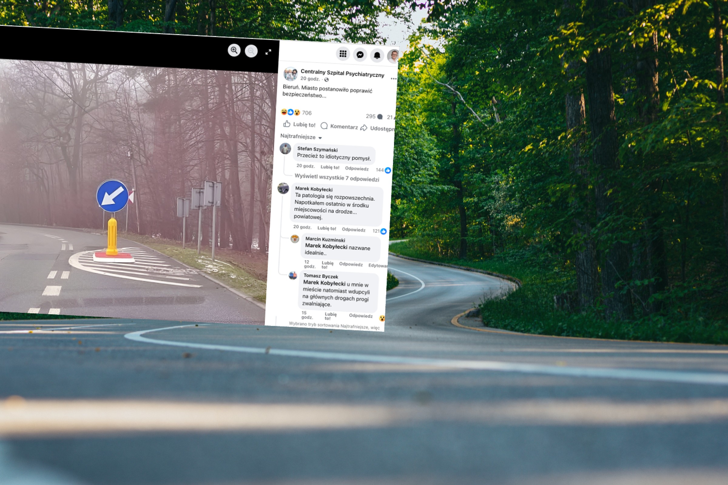 Na drogach wyrastają przeszkody, choćby na zakrętach, bo tak jest bezpiecznej. Bezpieczniej?