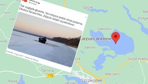 Terenówką wjechali na zamarznięte jezioro, załamał się pod nimi lód