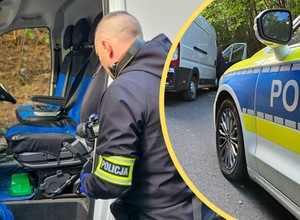 Niemieccy policjanci "na kogutach" wjechali do Polski. Sceny jak z filmu