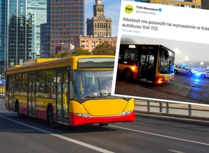Nietrzeźwy kierowca autobusu. Autoblokada nie pozwoliła mu ruszyć