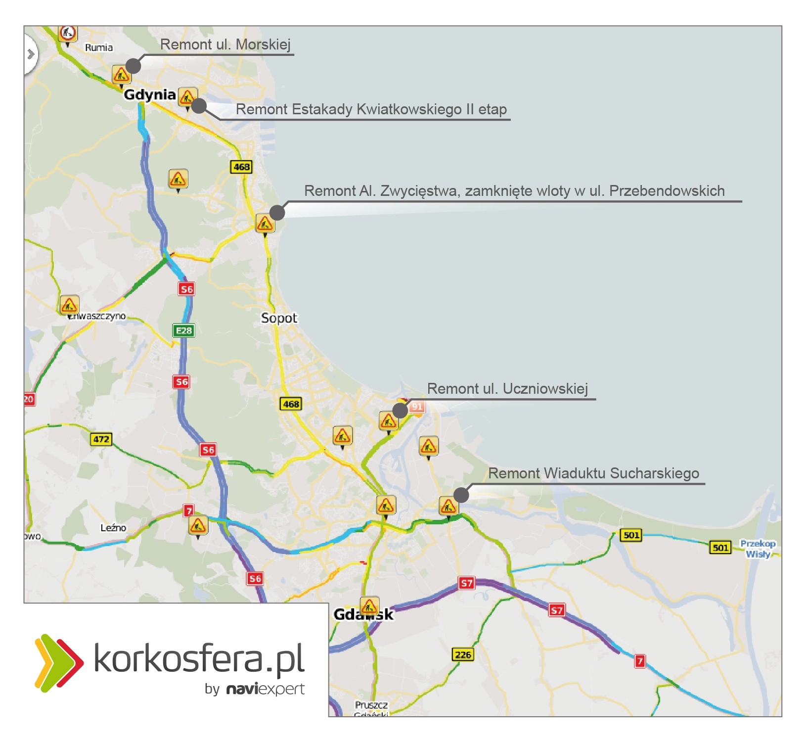 Remonty w drodze na długi weekend