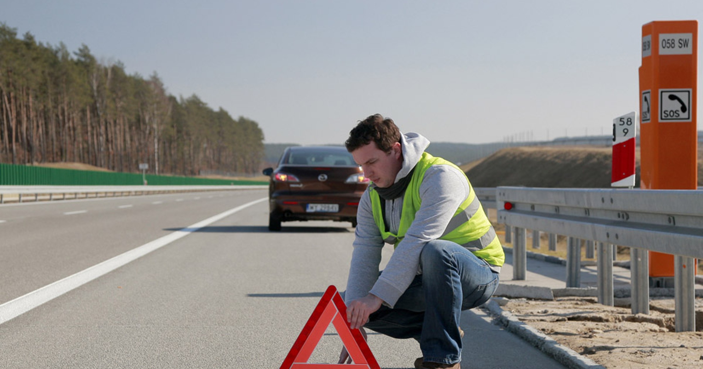 Co robić podczas awarii na autostradzie