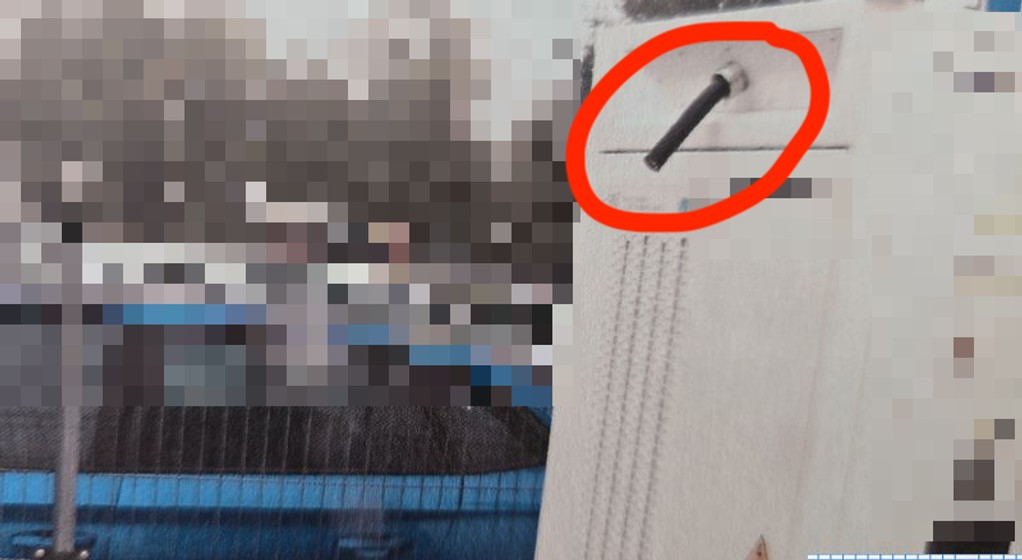 Odcięty kabel od ładowarki