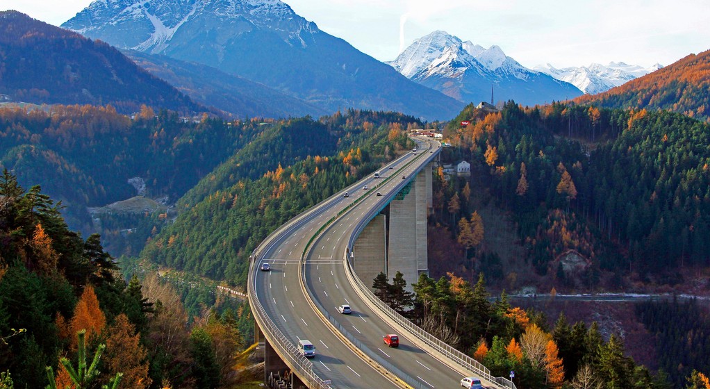 Autostrada w Austrii przez przełęcz Brenner